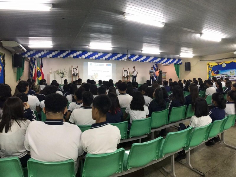 Sedema e Fametro ministram palestra no Colégio Batista sobre Política Ambiental