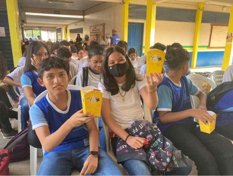 Projeto ‘Pipoca em Cena’ apresenta filme a estudantes de escola da zona sul de Manaus