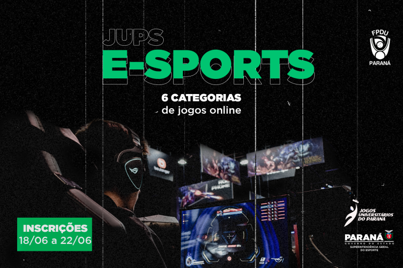 Jogos Universitários do Paraná abrem inscrições para e-Sports