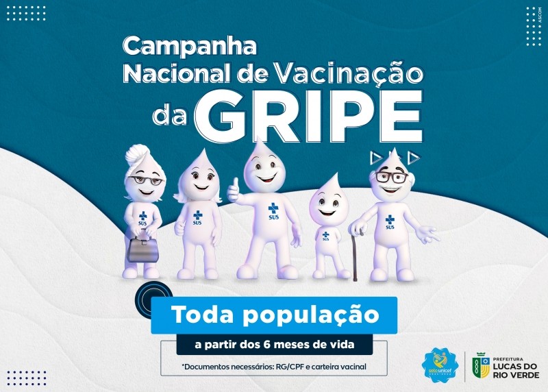 Lucas do Rio Verde libera vacina da gripe para população em geral nesta segunda-feira (27)
