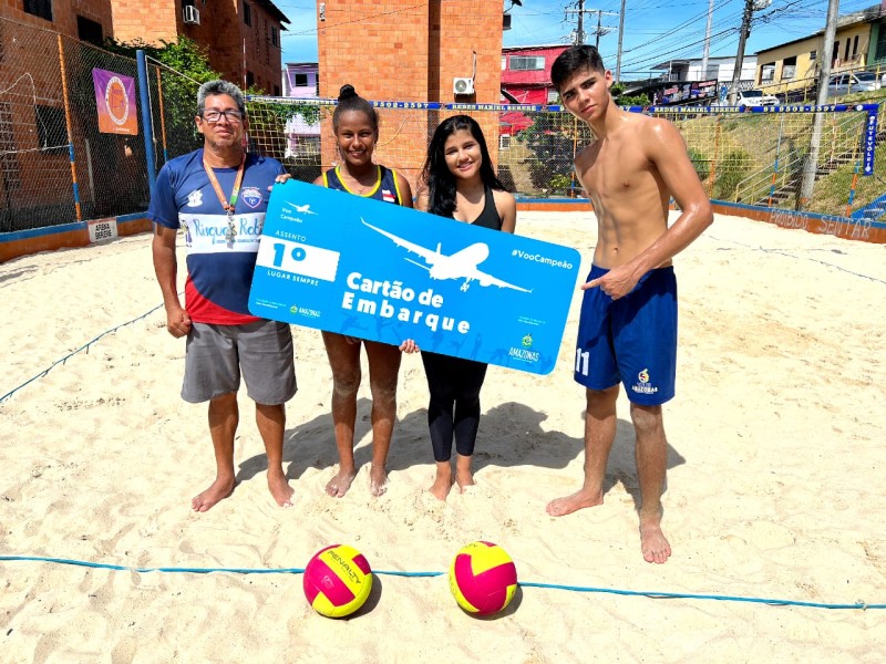 Duplas de vôlei de praia do Amazonas buscam pódio mais alto em Circuito Brasileiro Sub-17