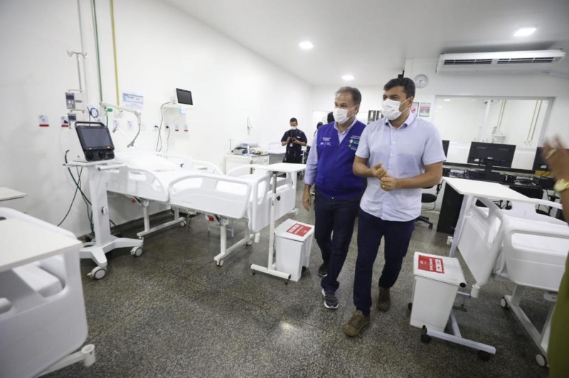 Wilson Lima amplia serviço de UTI no interior com a entrega de leitos no hospital de Tefé
