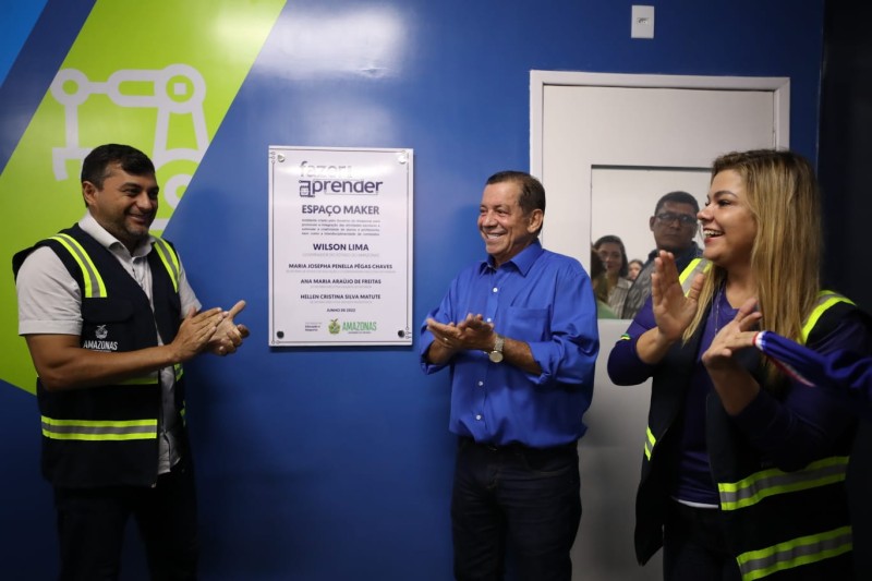 Em Tabatinga, Wilson Lima inaugura décima escola de tempo integral da sua gestão