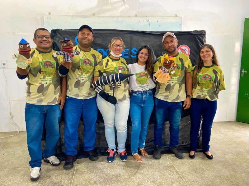 Agentes de Endemias realizam ações com fantoches nas escolas de Piaçabuçu