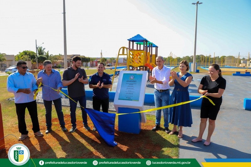 Prefeito Miguel Vaz entrega obras da Secretaria de Esporte e Lazer
