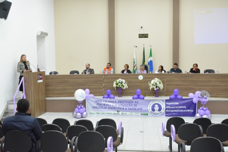 Palestra sobre violência contra mulher abre programação da campanha Agosto Lilás em Bataguassu