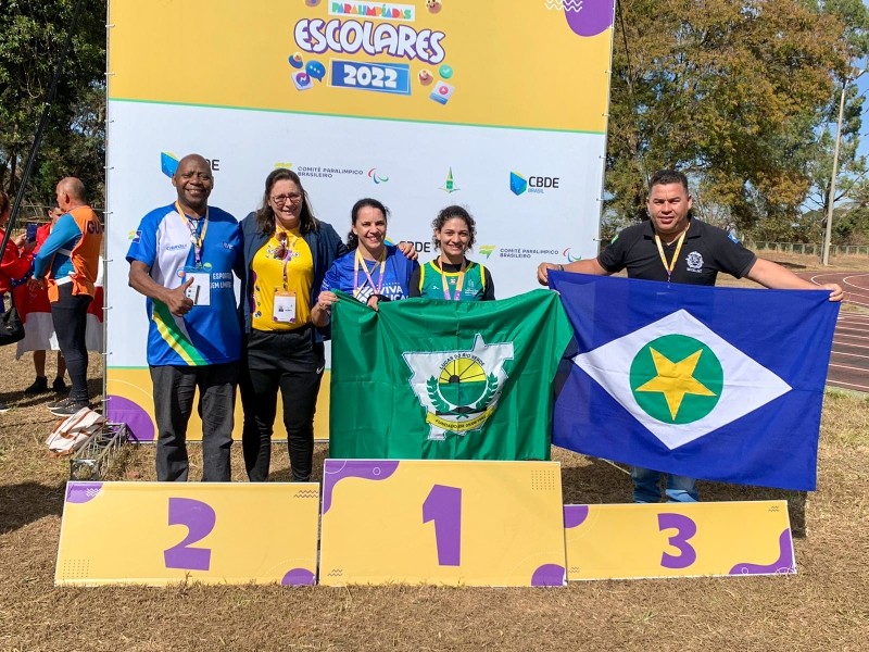 Atleta de Lucas do Rio Verde conquista duas medalhas de ouro na Paralimpíadas Escolares