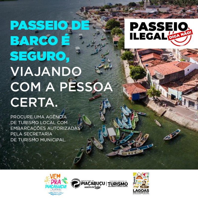 Piaçabuçu lança campanha de combate a passeios ilegais