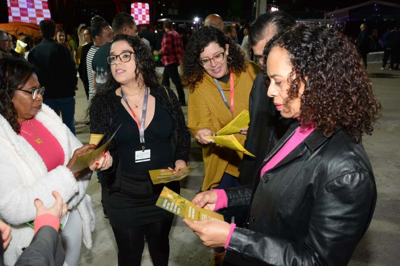 Ação da Semdes conscientiza público do Festival de Inverno contra trabalho infantil