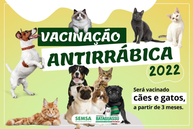 Prefeitura inicia Campanha de Vacinação Antirrábica em Bataguassu