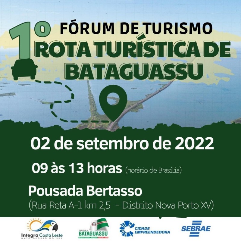 Prefeitura de Bataguassu realiza 1º Fórum de Turismo – Rota Turística de Bataguassu