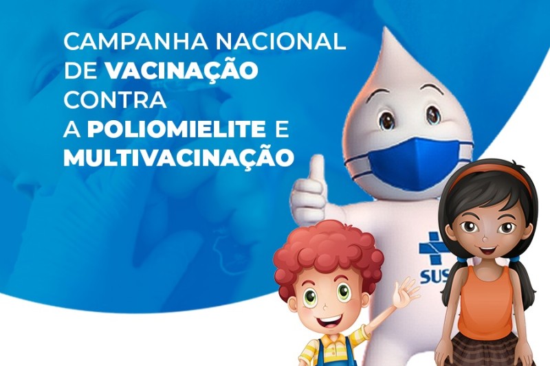 Última semana para vacinação contra a poliomielite e multivacinação para crianças e adolescentes nas unidades de saúde