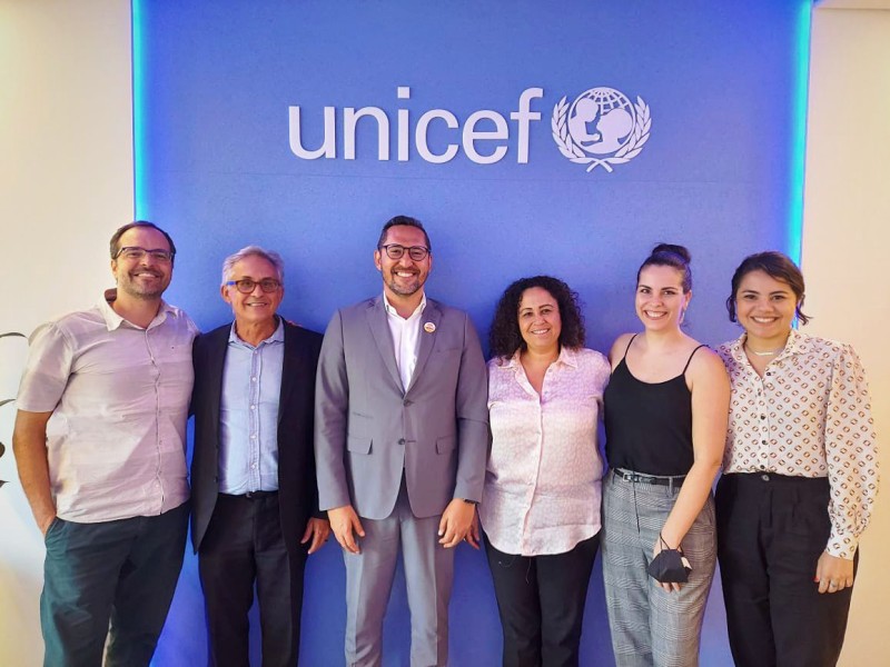 Em reunião em Brasília, secretário da Semdes destacou implementação da Lei de Escuta Protegida e pediu apoio do Unicef em outras frentes