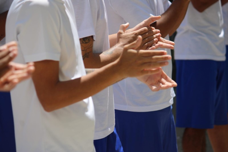 Reeducandos da antiga Casa de Custódia participam de celebração do batizmo