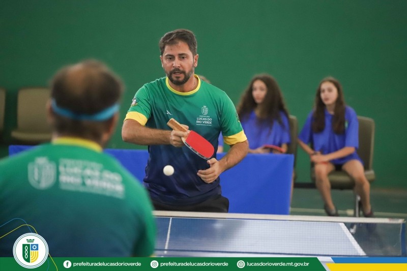 Cerca de 40 atletas participaram do Campeonato de Tênis de Mesa em Lucas do Rio Verde