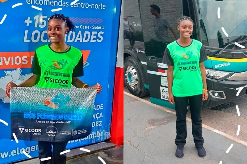 Atleta de natação representa Lucas do Rio Verde no Campeonato Intercontinental