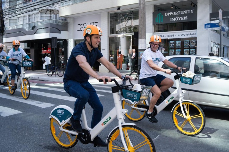 Balneário Camboriú passa a contar com sistema de bikes compartilhadas