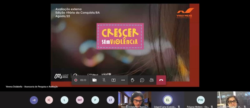 Fundação Roberto Marinho e Canal Futura avaliam execução do projeto Crescer Sem Violência em Vitória da Conquista