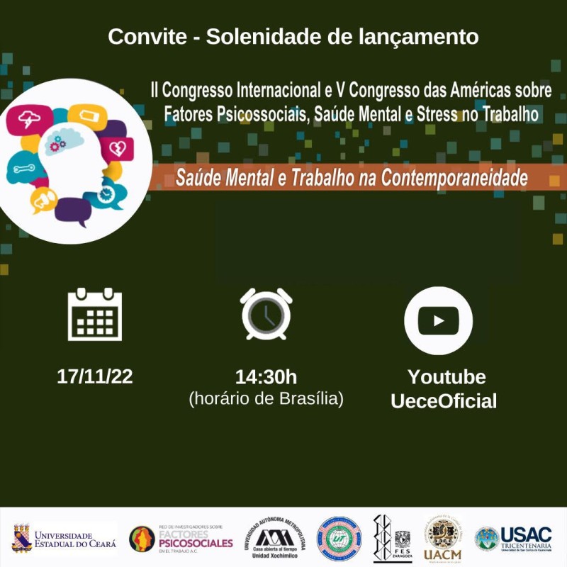 Uece fará evento para lançar Congresso Internacional sobre Saúde Mental e Trabalho