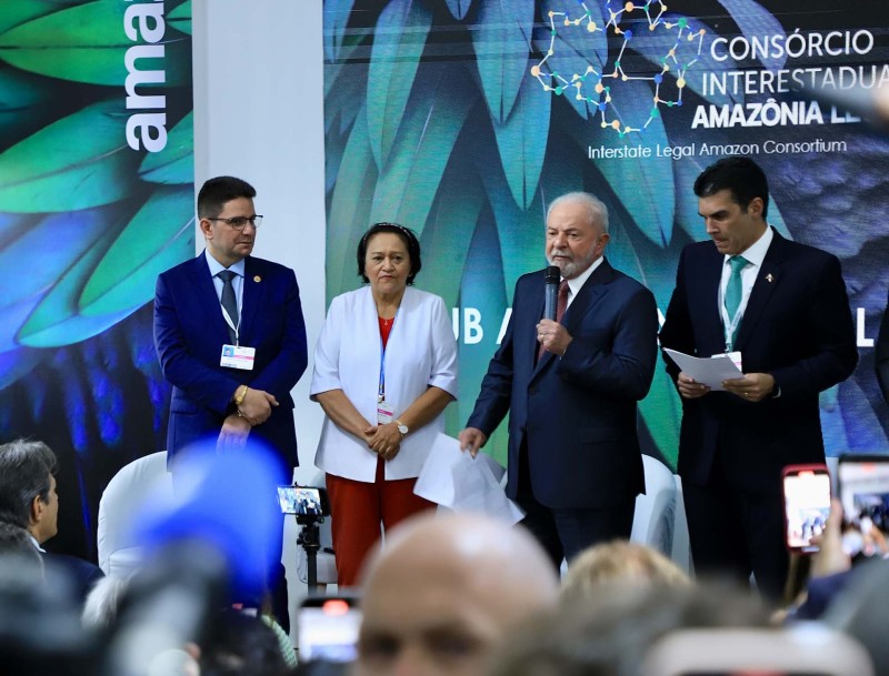 Em evento de governadores da Amazônia com Lula, Gladson destaca sustentabilidade e valorização humana