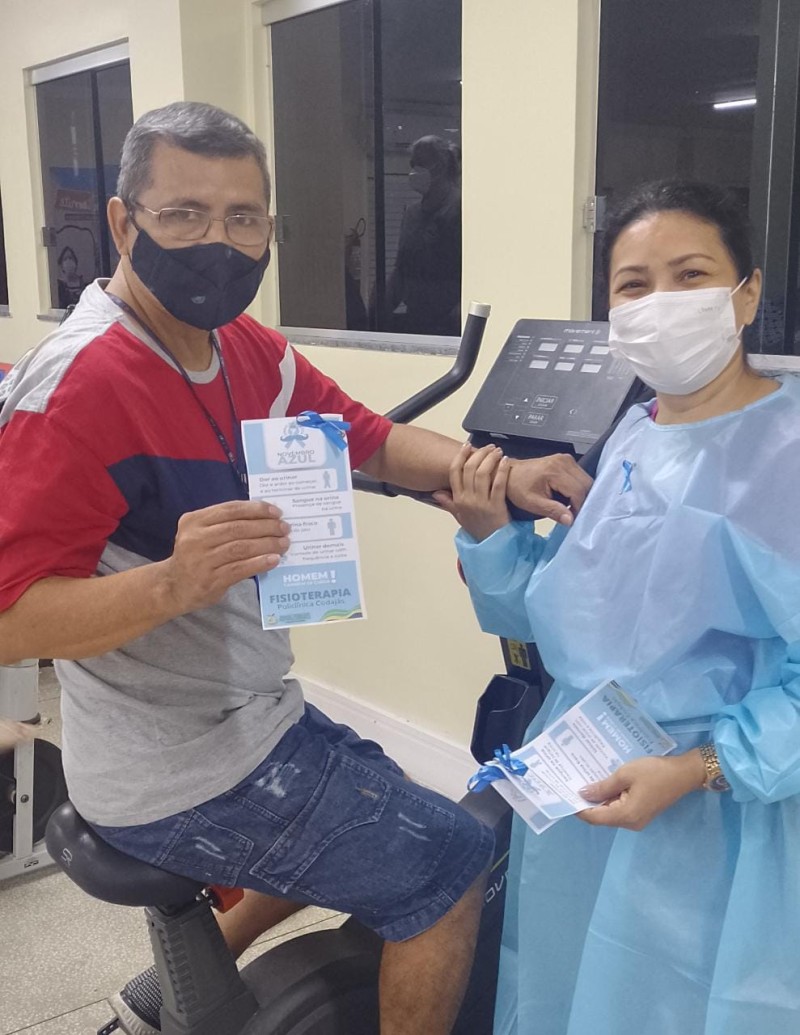 Novembro Azul: Policlínica Codajás realiza ação de conscientização com foco no câncer de próstata