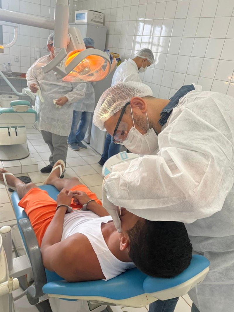 Saúde Estado realiza mutirão odontológico no Complexo Penitenciário de Rio Branco