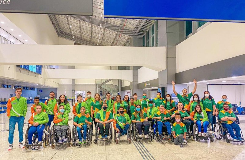 Delegação cearense desembarca em São Paulo para fase nacional das Paralimpíadas Escolares 2022