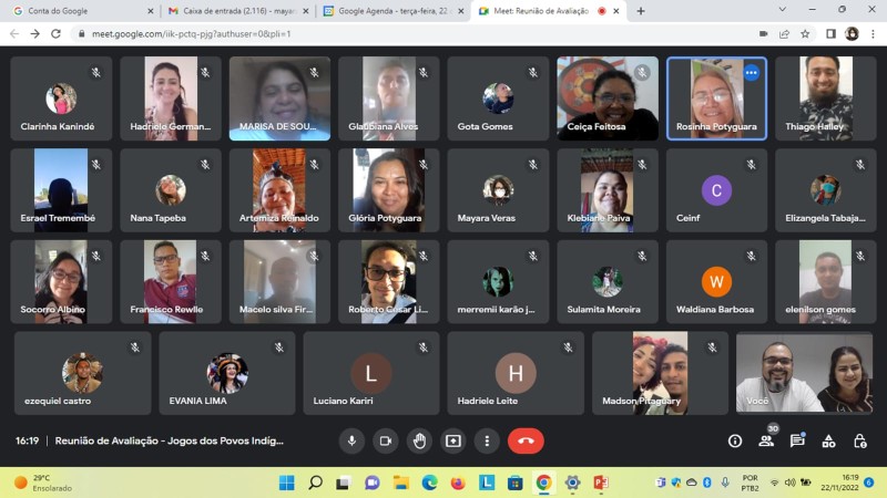 Sejuv realiza reunião de avaliação dos Jogos dos Povos Indígenas edição 2022