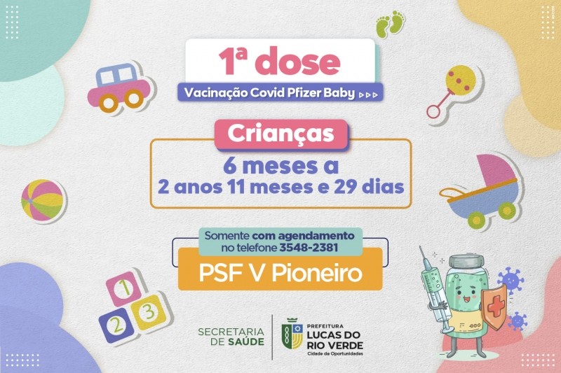 Vacina contra a Covid é liberada para todas as crianças a partir de 6 meses de idade