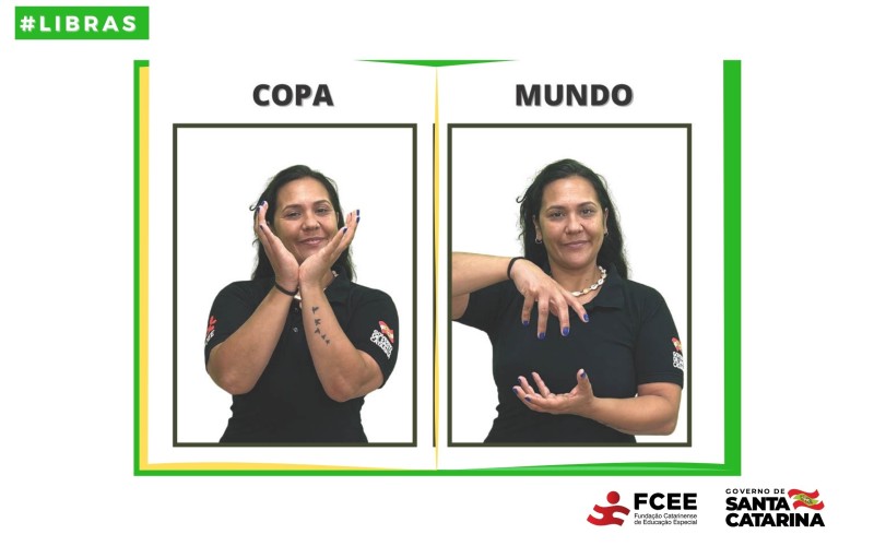 Copa do Mundo é tema de material em Libras produzido pela Fundação Catarinense de Educação Especial
