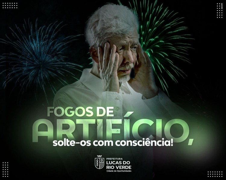 Decreto regulamenta lei que proíbe uso de fogos de artifício com estampido em Lucas do Rio Verde