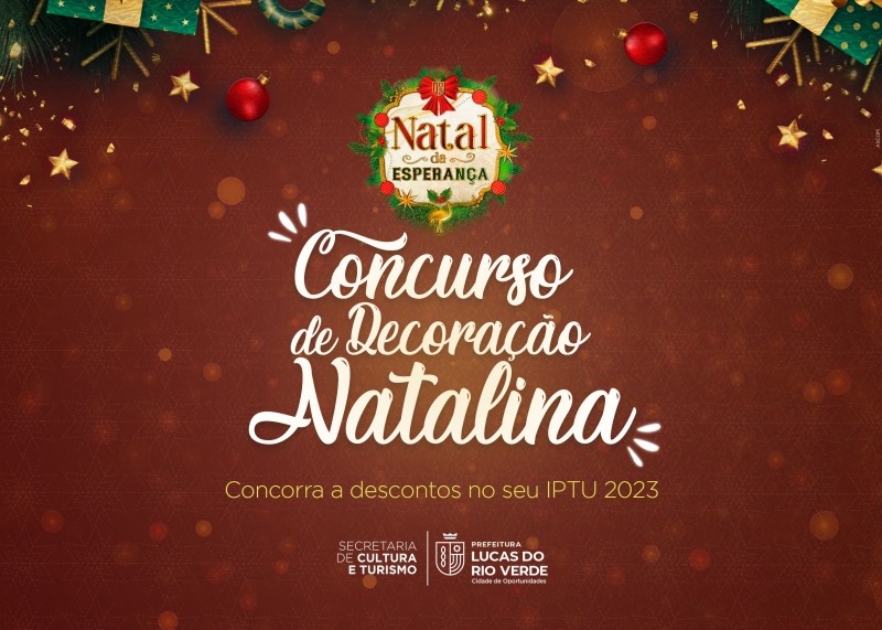 Concurso de Decoração Natalina está com as inscrições abertas até o dia 08 de dezembro