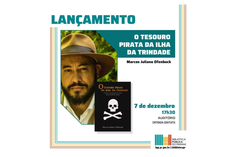 Livro sobre pirata que viveu em Curitiba será lançado na Biblioteca Pública do Paraná