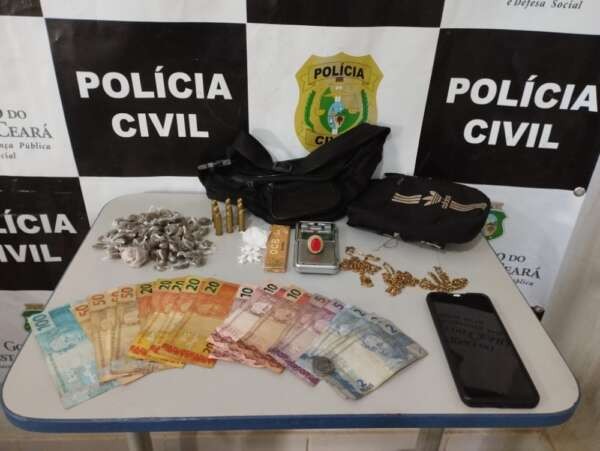 Polícia Civil captura adolescente e apreende drogas e munições em Trairi
