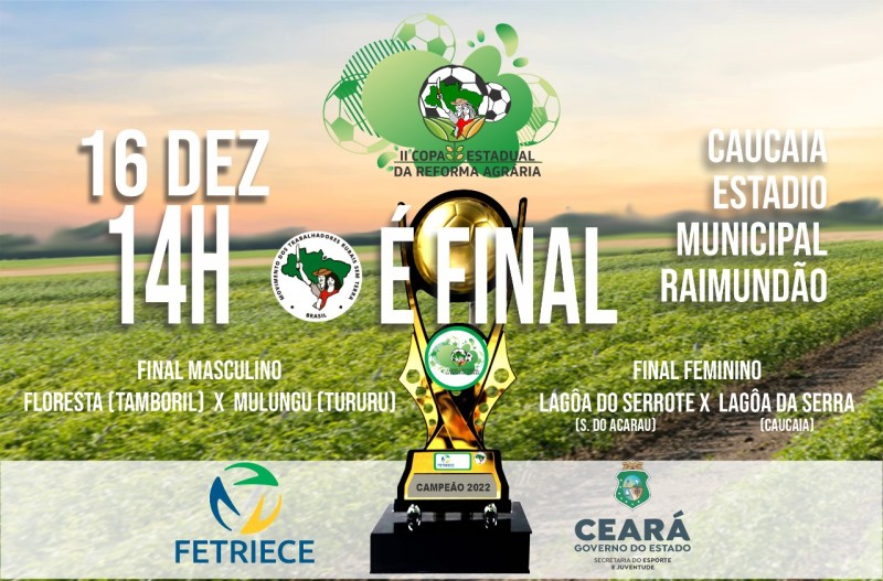 Estádio Raimundão, em Caucaia, recebe final da 2ª Copa Estadual da Reforma Agrária