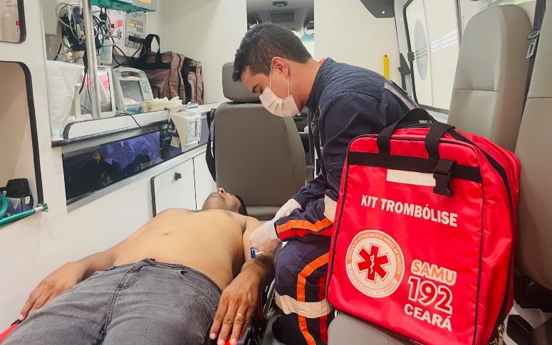 Em 2022, mais de 380 pacientes foram beneficiados com uso de trombolítico nas ambulâncias do Samu Ceará