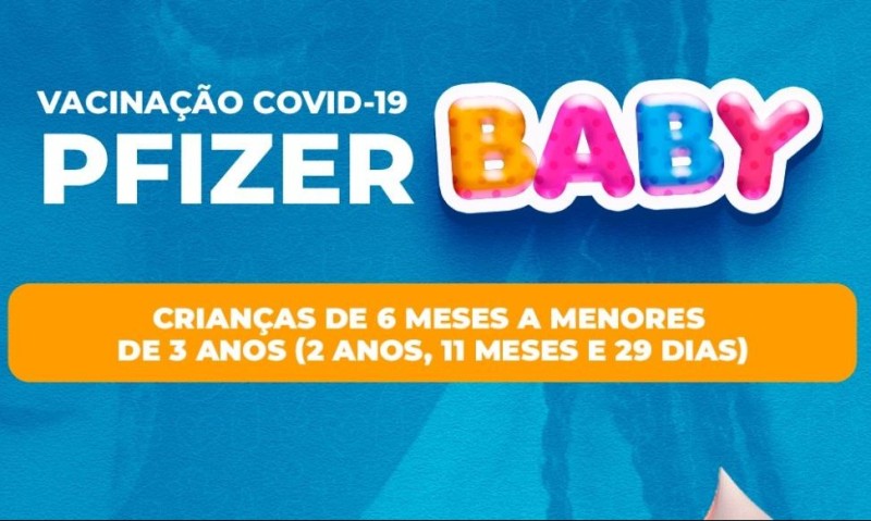SMS retoma vacinação Pfizer Baby para crianças de 6 meses a menores de 2 anos na Unidade Régis Pacheco
