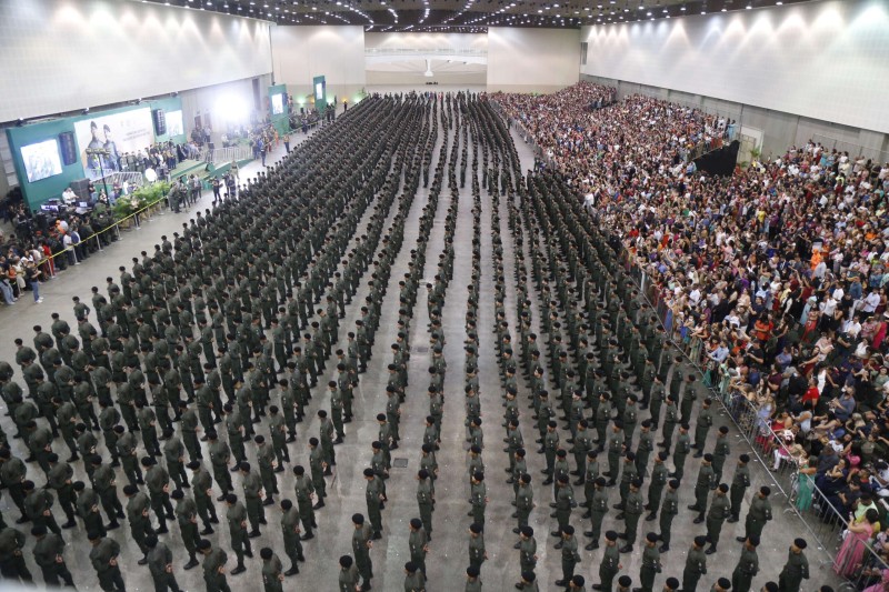 Mais de 2.300 novos soldados da Polícia Militar vão reforçar a segurança no Ceará