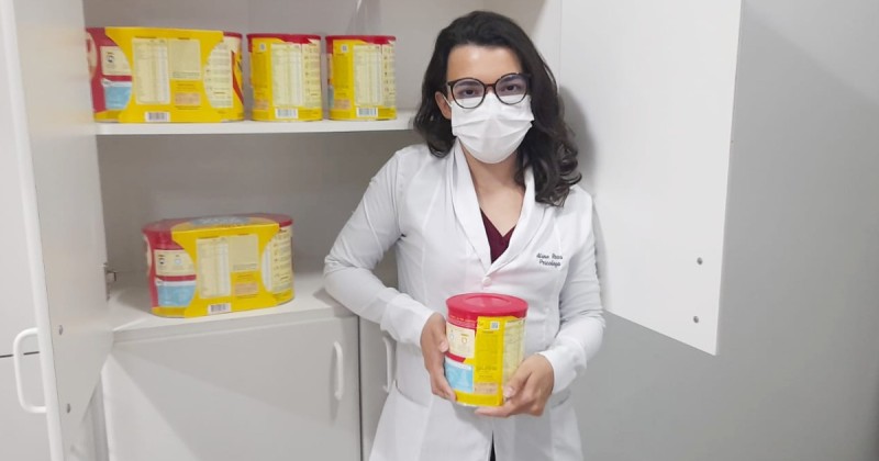 HDT recebe doação de leite em pó para pacientes