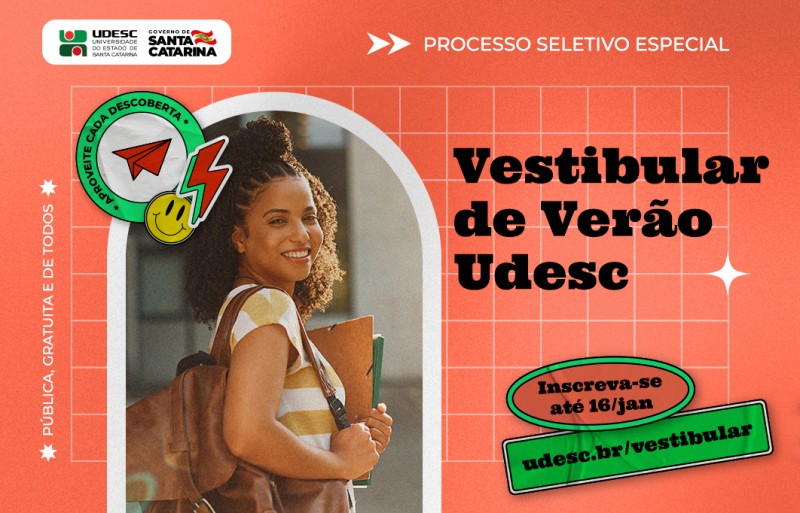 Vídeo tira dúvidas sobre como se inscrever no Vestibular de Verão 2023 da Udesc