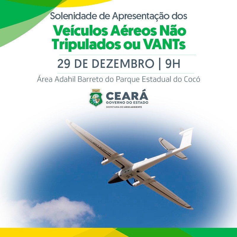 Sema e Semace recebem da Secitece duas aeronaves remotamente pilotadas