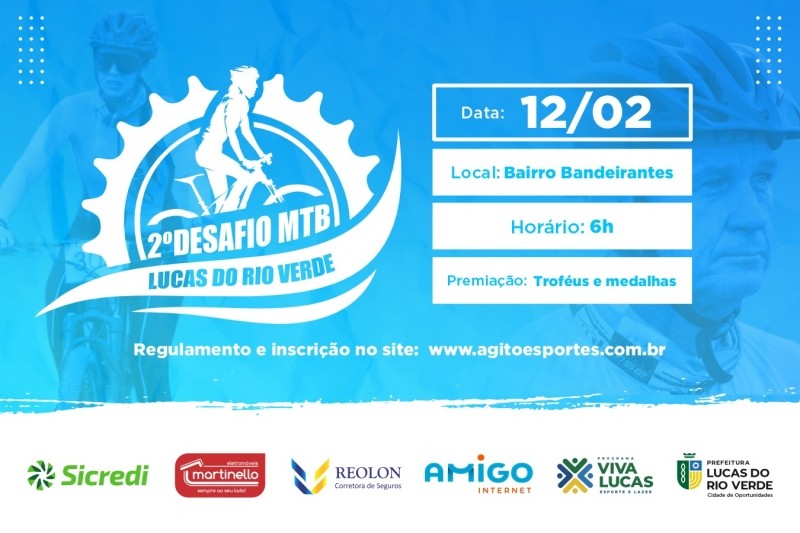 Esporte abre as inscrições para o 2° Desafio MTB Lucas do Rio Verde