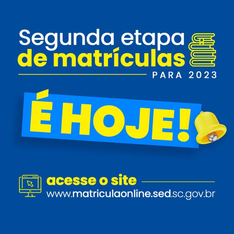 Segunda etapa de matrículas na rede estadual vai até quarta-feira, 25