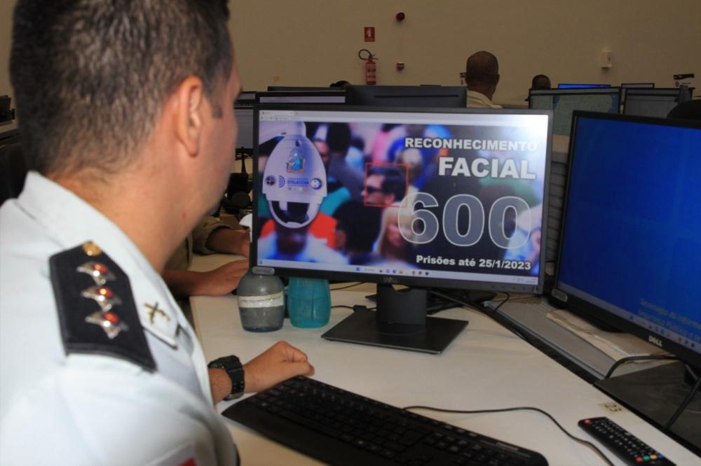 Reconhecimento Facial,a Bahia, chega a marca de 600 foragidos localizados e presos.