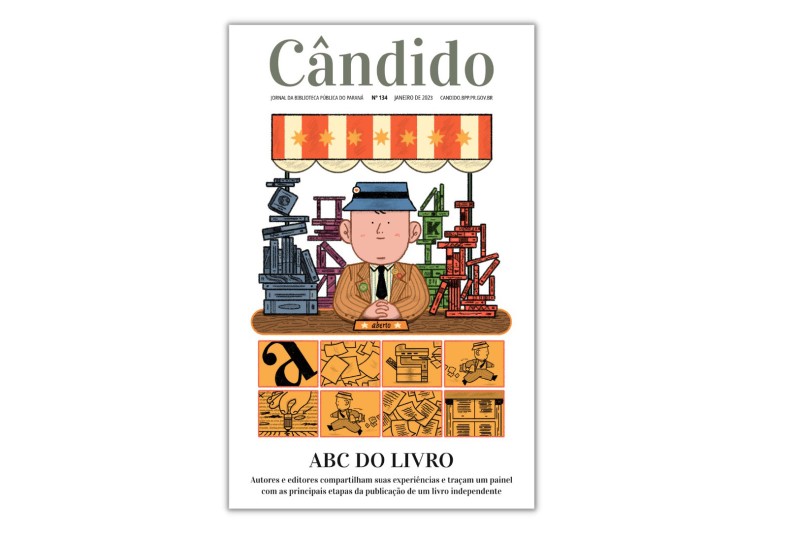 Primeiro Cândido de 2023 traz um painel com as etapas da produção de um livro independente