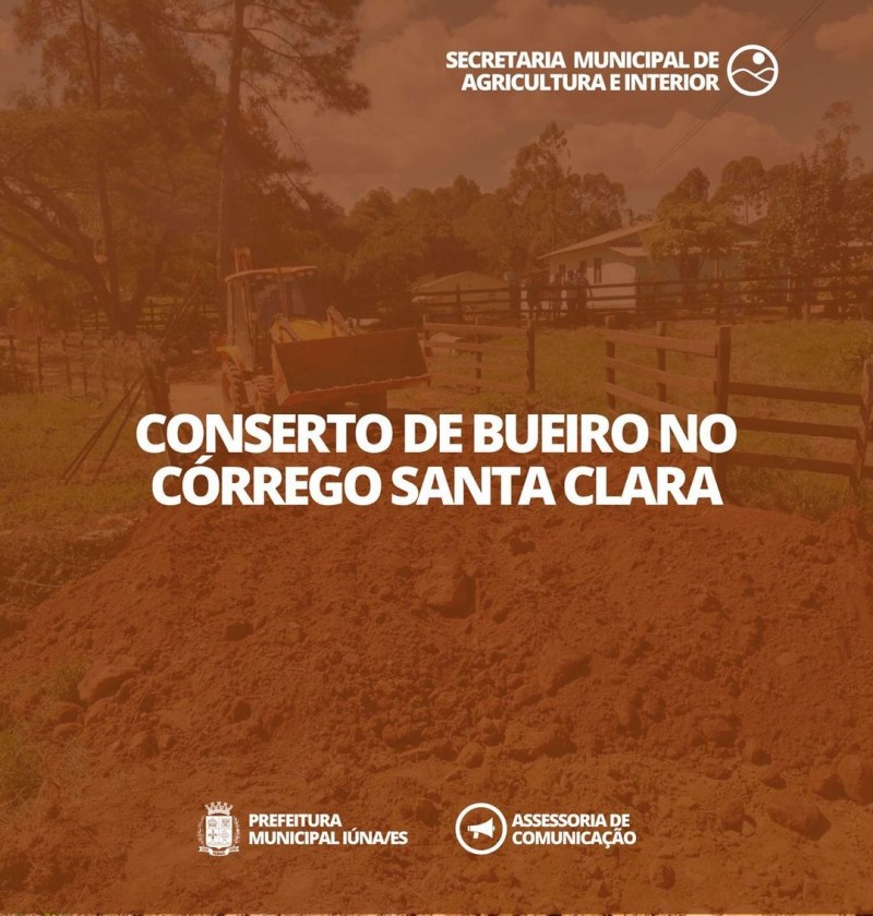 OBRA 128 - Conserto de bueiro no Córrego Santa Clara