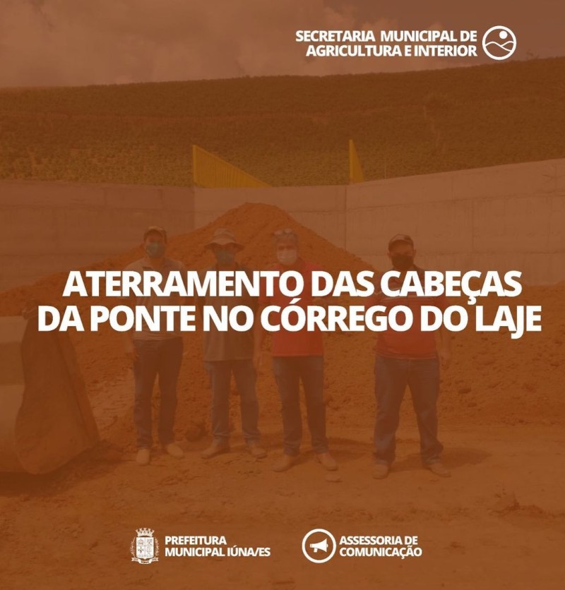 OBRA 130 - Aterramento das cabeças da ponte no Córrego do Laje