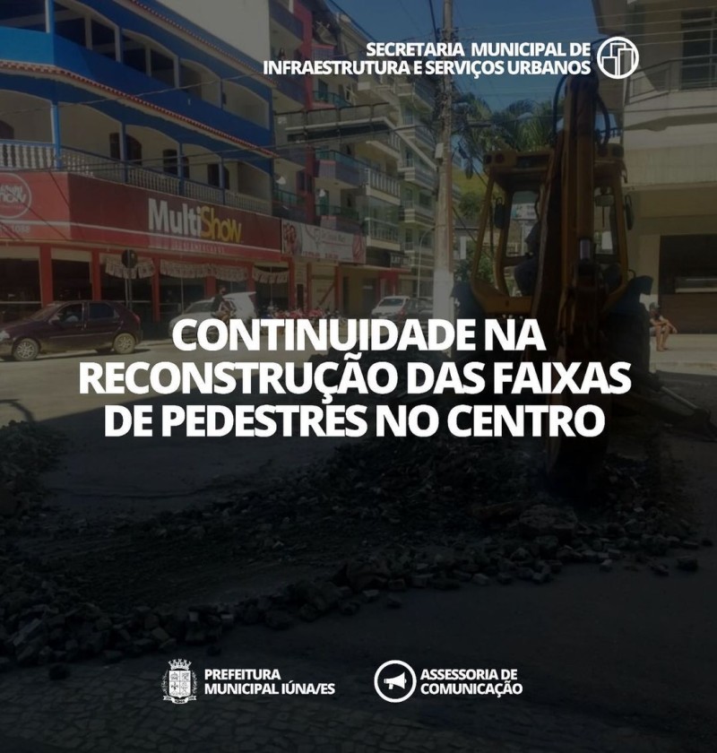 OBRA 133 - Reconstruções das faixas de pedestres no Centro