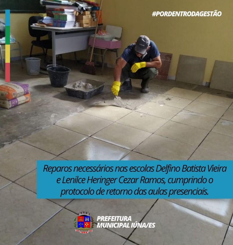OBRA 145 - Reparos nas escolas Delfino Batista Vieira e Lenilce Heringer Cezar Ramos