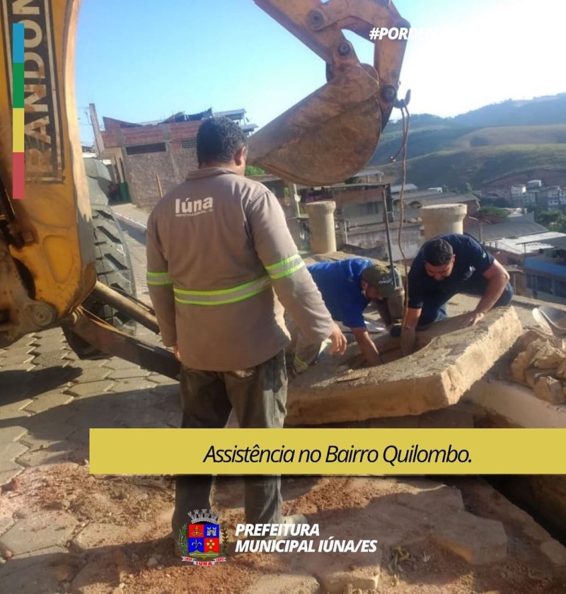 OBRA 147 - Reparos no calçamento e reparos nas tampas no Bairro Quilombo